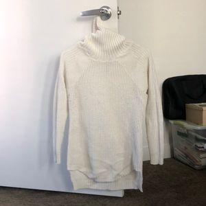 Cream High Neck Sweater